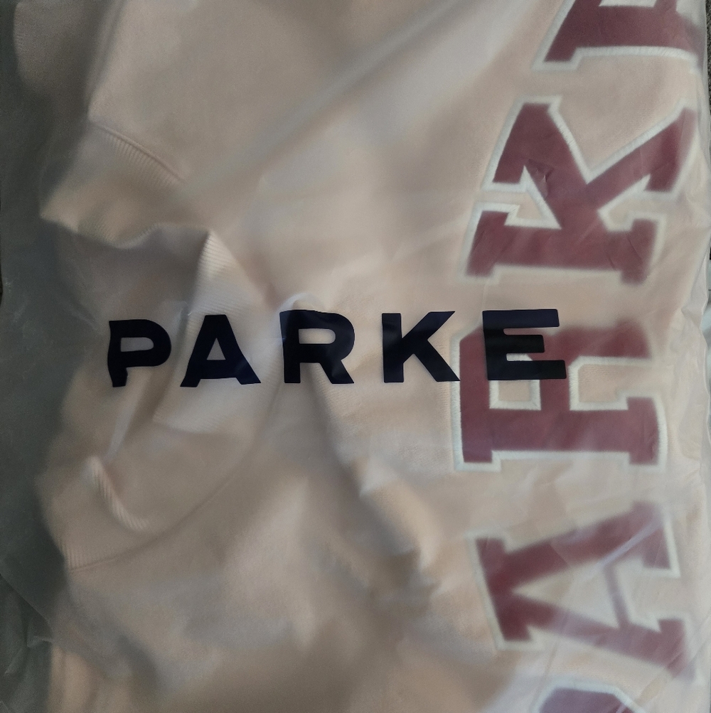 PARKE Women's Peony/Crimson Crew Neck Sweater - Picture 5 of 13